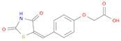 {4-[(E)-(2,4-dioxo-1,3-thiazolidin-5-ylidene)methyl]phenoxy}acetic acid