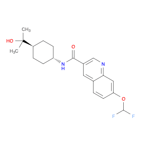 7-(Difluoromethoxy)-N-(trans-4-(2-hydroxypropan-2-yl)cyclohexyl)quinoline-3-carboxamide