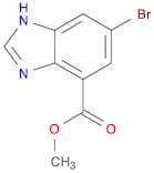 1H-Benzimidazole-7-carboxylic acid, 5-bromo-, methyl ester