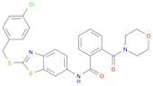 Benzamide, N-​[2-​[[(4-​chlorophenyl)​methyl]​thio]​-​6-​benzothiazolyl]​-​2-​(4-​morpholinylcarbo…