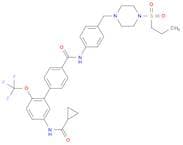 5'-[(Cyclopropylcarbonyl)amino]-N-[4-[[4-(propylsulfonyl)-1-piperazinyl]methyl]phenyl]-2'-(trifluo…