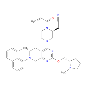 (2S)-1-(1-Oxo-2-propen-1-yl)-4-[5,6,7,8-tetrahydro-7-(8-methyl-1-naphthalenyl)-2-[[(2S)-1-methyl-2…