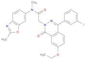 2-(7-Ethoxy-4-(3-fluorophenyl)-1-oxophthalazin-2(1H)-yl)-N-methyl-N-(2-methylbenzo[d]oxazol-6-yl)a…