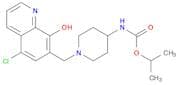 Isopropyl(1-((5-chloro-8-hydroxyquinolin-7-yl)methyl)piperidin-4-yl)carbamate