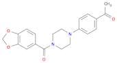 1-(4-(4-(Benzo[d][1,3]dioxole-5-carbonyl)piperazin-1-yl)phenyl)ethanone