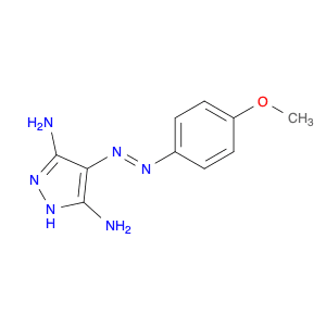4-((4-Methoxyphenyl)diazenyl)-1H-pyrazole-3,5-diamine
