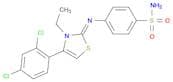4-((4-(2,4-Dichlorophenyl)-3-ethylthiazol-2(3H)-ylidene)amino)benzenesulfonamide