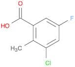 3-Chloro-5-fluoro-2-methylbenzoicacid