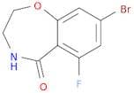 8-Bromo-6-fluoro-3,4-dihydrobenzo[f][1,4]oxazepin-5(2H)-one