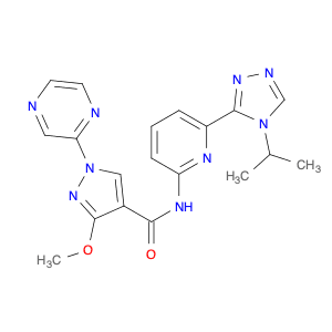 N-(6-(4-Isopropyl-4H-1,2,4-triazol-3-yl)pyridin-2-yl)-3-methoxy-1-(pyrazin-2-yl)-1H-pyrazole-4-car…