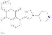 1-(1-(Piperidin-4-yl)-1H-pyrazol-4-yl)anthracene-9,10-dione hydrochloride