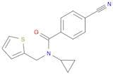 4-Cyano-N-cyclopropyl-N-(thiophen-2-ylmethyl)benzamide