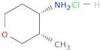 (3S,4S)-3-Methyltetrahydro-2H-pyran-4-amine hydrochloride