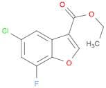 ETHYL 5-CHLORO-7-FLUOROBENZOFURAN-3-CARBOXYLATE
