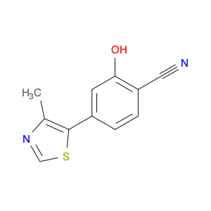 2-Hydroxy-4-(4-methylthiazol-5-yl)benzonitrile