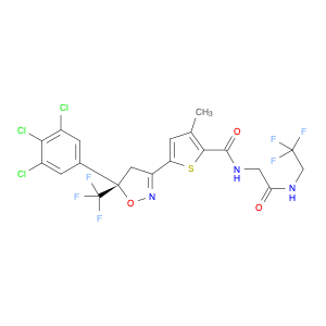 (S)-5-[5-(3,4,5-Trichlorophenyl)-5-trifluoromethyl-4,5-dihydroisoxazol-3-yl]-3-methylthiophene-2-c…
