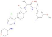 (R)-2-(6-(5-Chloro-2-((tetrahydro-2H-pyran-4-yl)amino)pyrimidin-4-yl)-1-oxoisoindolin-2-yl)-N-((S)…