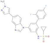 N-(2',4'-Difluoro-5-(5-(1-methyl-1H-pyrazol-4-yl)-1H-benzo[d]imidazol-1-yl)-[1,1'-biphenyl]-3-yl)c…