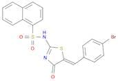 N-[5-[(4-Bromophenyl)methylene]-4,5-dihydro-4-oxo-2-thiazolyl]-1-naphthalenesulfonamide