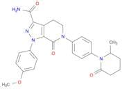 1-(4-Methoxyphenyl)-6-(4-(2-methyl-6-oxopiperidin-1-yl)phenyl)-7-oxo-4,5,6,7-tetrahydro-1H-pyrazol…