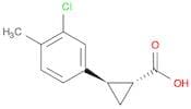 trans-2-(3-chloro-4-methylphenyl)cyclopropane-1-carboxylic acid
