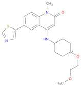 4-[[trans-4-(2-methoxyethoxy)cyclohexyl]amino]-1-methyl-6-(5-thiazolyl)-2(1H)-Quinolinone