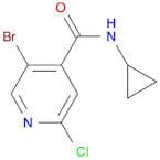 5-Bromo-2-chloro-N-cyclopropyl-pyridine-4-carboxamide