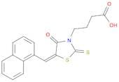 4-[(5E)-5-[(naphthalen-1-yl)methylidene]-4-oxo-2-sulfanylidene-1,3-thiazolidin-3-yl]butanoic acid