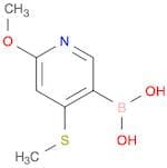 2-Methoxy-4-(methylthio)pyridine-5-boronic acid