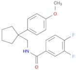 3,4-difluoro-N-{[1-(4-methoxyphenyl)cyclopentyl]methyl}benzamide