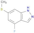 4-Fluoro-6-(methylthio)-1H-indazole