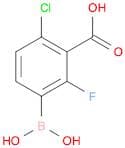 3-Borono-6-chloro-2-fluorobenzoic acid
