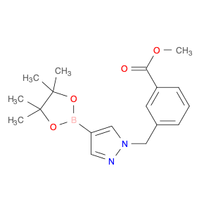 3-[4-(4,4,5,5-Tetramethyl-[1,3,2]dioxaborolan-2-yl)-pyrazol-1-ylmethyl]-benzoic acid methyl ester