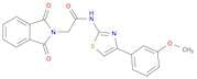 2-(1,3-dioxo-2,3-dihydro-1H-isoindol-2-yl)-N-[4-(3-methoxyphenyl)-1,3-thiazol-2-yl]acetamide