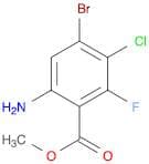 Benzoic acid, 6-amino-4-bromo-3-chloro-2-fluoro-, methyl ester