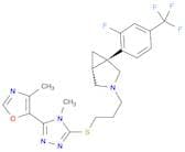 3-Azabicyclo[3.1.0]hexane, 1-[2-fluoro-4-(trifluoromethyl)phenyl]-3-[3-[[4-methyl-5-(4-methyl-5-ox…