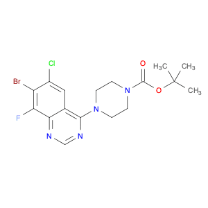 1-Piperazinecarboxylic acid, 4-(7-bromo-6-chloro-8-fluoro-4-quinazolinyl)-, 1,1-dimethylethyl ester