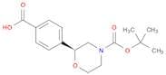 4-Morpholinecarboxylic acid, 2-(4-carboxyphenyl)-, 4-(1,1-dimethylethyl) ester, (2S)-