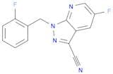 1H-Pyrazolo[3,4-b]pyridine-3-carbonitrile, 5-fluoro-1-[(2-fluorophenyl)methyl]-