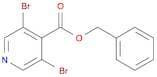 4-Pyridinecarboxylic acid, 3,5-dibromo-, phenylmethyl ester