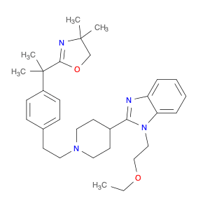 1H-Benzimidazole, 2-[1-[2-[4-[1-(4,5-dihydro-4,4-dimethyl-2-oxazolyl)-1-methylethyl]phenyl]ethyl]-…