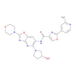 4-Oxazolecarboxamide, N-[5-[(3R)-3-hydroxy-1-pyrrolidinyl]-2-(4-morpholinyl)oxazolo[4,5-b]pyridin-…