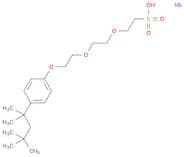Ethanesulfonic acid, 2-[2-[2-[4-(1,1,3,3-tetramethylbutyl)phenoxy]ethoxy]ethoxy]-, sodium salt (1:…