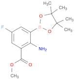 Benzoic acid, 2-amino-5-fluoro-3-(4,4,5,5-tetramethyl-1,3,2-dioxaborolan-2-yl)-, methyl ester