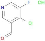 3-Pyridinecarboxaldehyde, 4-chloro-5-fluoro-, hydrochloride (1:1)