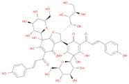 4(2H)-Benzofuranone, 7-β-D-glucopyranosyl-3-[3-β-D-glucopyranosyl-2,3,4-trihydroxy-5-[(2E)-3-(4-hy…