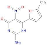 4(3H)-Pyrimidinone, 2-amino-6-(5-methyl-2-furanyl)-5-nitro-