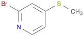 Pyridine, 2-bromo-4-(methylthio)-