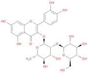4H-1-Benzopyran-4-one, 3-[(6-deoxy-2-O-β-D-glucopyranosyl-α-L-mannopyranosyl)oxy]-2-(3,4-dihydroxy…