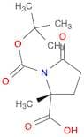 1,2-Pyrrolidinedicarboxylic acid, 2-methyl-5-oxo-, 1-(1,1-dimethylethyl) ester, (2R)-